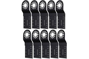 HOUKIG Multitool Blades, Multitool Blades Oscillating Saw Kit, 35MM Multitool Blades Compatible with Bosch/Fein Milwaukee/Ryobi/Einhell/Hitachi/Metabo/etc（10 Pcs ）
