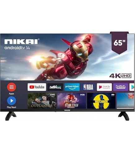 Sharp 60 Inch TV Smart 4K Ultra HD LED Android 7.0 Quad Core Black
