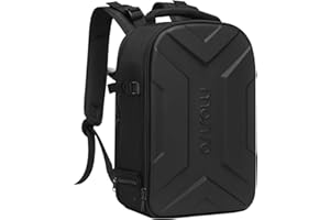 MOSISO Plecak na aparat, DSLR/SLR/torba na aparat fotograficzny bez lustra, wodoodporna, artystyczna, geometryczna, twarda obudowa z uchwytem na statyw i kieszenią na laptopa 15-16 cali do