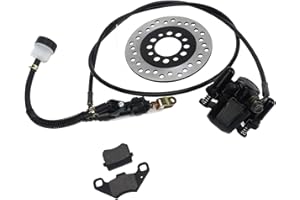 PLPLAAOO Sistema De Pinza De Freno De Disco Trasero Hidr¨¢ulico Go Kart,Frenos Go Kart, Pastillas Del Sistema De Pinza De Freno De Disco Trasero Rotor De Disco Freno Trasero Cilindro Maestro Conjunto De Pinza