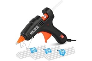 Ainiv Pistola per Colla a Caldo, 30W Mini Pistola a Caldo Professionale, Pistola Colla a Caldo con 30 Pezzi 7mm*150mm Colla Stick di Colla, per Arte DIY a Scuola, Riparazioni, Artigianato, Hobby