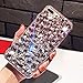 Produktbild Voller Diamant Hülle für Samsung Galaxy A3 A320 2017,Aearl TPU Silikon Transparent 3D Bling Glitzer Kristall Steinchen Handyhülle Bumper Case Cover mit Displayschutzfolie für Samsung Galaxy A3 A320 2017 - Klar und Pink