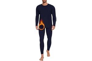 AKKQHH Thermo Unterhosen Herren Lange Warm Thermohose Männer Thermounterwäsche Winter Skiunterwäsche Fleece Funktionsunterwäsche Unterwäsche Hose