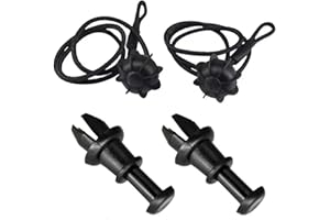 HAPPOW 2 Stück Auto Kofferraum Halteband Hutablage, OE 1K6863447A 1M6867574A, Kofferraum Hintern Halteband Universal, Haltebänder Kofferraumabdeckung Band für VW Golf 6/5/4, Audi,MK5,MK6, GTI R20