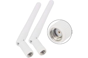 BOOBRIE 2*Antenna 5dbi 700-2600 Mhz RP-SMA Antenna 3G 4G LTE Amplificatore di segnale Wi-Fi Antenna WiFi omnidirezionale Connettore RP-SMA Maschio per router di rete wireless/telecamera di sicurezza
