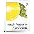 We Can Source It Ltd - Lemon Fresh Handy Wet Hand Wipes - Takeaway, Travel, Party, Camping, Food, Pack of 100 Hand Wipes Wet Ones