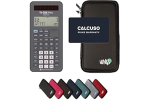 TEXAS INSTRUMENTS CALCUSO Sparpaket: TI-30X Prio MathPrint + WYNGS Schutztasche schwarz + Erweiterte Garantie von CALCUSO