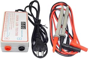 LUNAH Testeur LED pour bande LED testeur perles ordinateur portable rétro-éclairage sortie TV ordinateur outil polyvalent plaqué or broche + câble d'alimentation