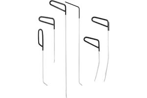 QWORK® Dellen Reparaturset Auto, Ausbeulwerkzeug, Hagelreparaturset, 6 Types of Dent Repair Iron Bars