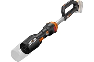 WORX Souffleur sans Fil brushless 20V WG543E.9, Vitesse de 209km/h, Moteur Puissant et léger, 2 Modes de Vitesses Variables, Technologie Turbine, livré sans Batterie ni Chargeur