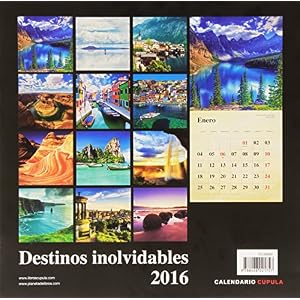 Calendario Destinos inolvidables 2016 (Calendarios y agendas)