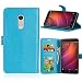 Produktbild Laybomo Schuzhülle Xiaomi Redmi Note 4 Hülle Ledertasche Weiches Gummi Silikon TPU Haut Beutel Schützend Stehen Bilderrahmen Brieftasche Schale Tasche Handyhülle für Xiaomi Redmi Note 4 (Blau)