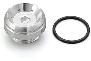 DAYTONA Bullet Motorcycle Oil Filler Cap M27 x P3.0, Silver