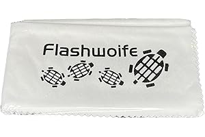 ‎FLASHWOIFE Flashwoife, extra feines Micro-Faser (Nano-Faser) Reinigungstuch, RT40W, Microfaser Putztuch 40x40 cm, weiß