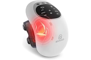 COMFIER Masajeador de Rodilla Inalámbrico con Función de Calor, Vendaje Térmico Mejorado para Rodillas con Correas de 48 cm, Masajeador Rodilla Recargable con Pantalla LED Grande, Regalos para Mujer