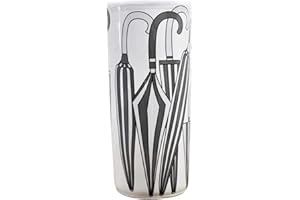 ACACIAHOME Black & White Retro Umbrella Stand