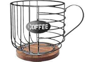 Rianpesn Porta cialde caffè | Portabicchieri di Grande capacità e Contenitore per cialde di caffè - Accessori da Bar per librerie, Bar caffetteria, luoghi Commerciali e Uso Domestico