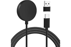 VGOWOSAN Type C Charger for Samsung Galaxy Watch 8/7/6/6 Classic/Active/Active 2/3 /4 / 4Classic / 5, Replacement Charger Cable with USB C to USB A Adapter 100CM