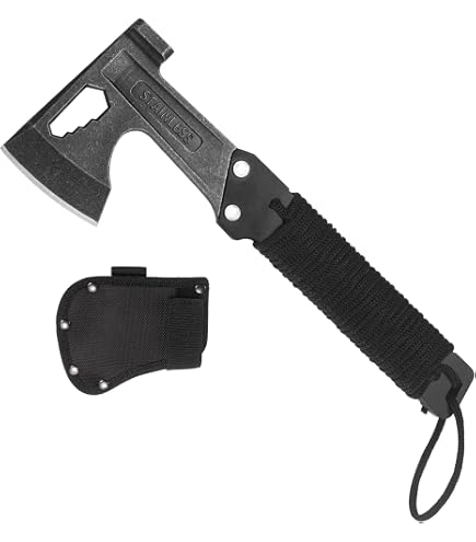 Ascia Da Allenamento Vichinga In Polipropilene - Arma Per Arti Marziali, 54 Cm, 580g, Infrangibile, Uso Semi E Pieno Contatto