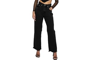 JMOJO Jeans for Women UK - High Waisted Straight Leg Jeans Women with Internal Waist Adjusters & Belt Loops - Regular Fit Ladies Jeans Size 6 8 10 12 14 16 18 - Perfect for Casual & Formal Events