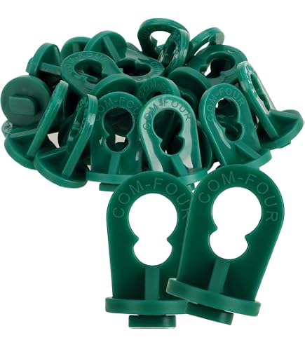 Lot De 100 Clips De Serre Vert - Pour Rails 6-10mm - Charge Jusqu'à 30kg - Suspension Plantes, Pots, Rideaux - Sans Perçage