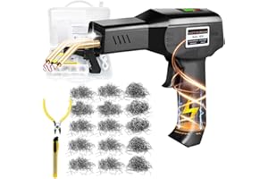 Vmxlso Cordless Plastic Welding Kit, 200W Plastic Welder, 5000mAh USB Rechargeable Wireless Plastic Repair Kit, Bumper Repair Kit with 1050PCS Hot Stapler(6 Shapes) for Car Bumpe Plastic Crack Repair