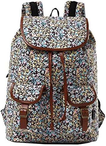 Besporter Women Floral Canvas Backpacks Shcool Bags For Teen Girls Student