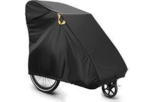 BONNA Telo di copertura pieghevole per rimorchio per bicicletta, rimorchio per cani e rimorchi per carichi, impermeabile, 600D, antivento, resistente agli strappi, in tessuto Oxford (140 x 88 x 92 cm)