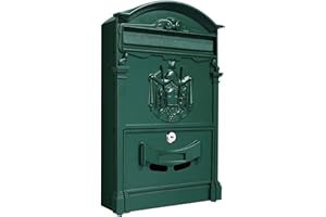 Kippen 10005CV - Cassetta Postale Modello "REGIUS" di Colore Verde. Dimensioni: 410x260x90mm.