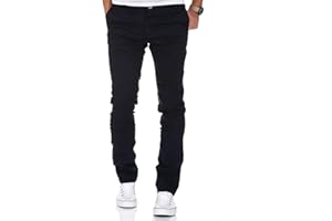 Amaci&Sons Herren Slim Fit Stretch Chino Hose Jeans 7100