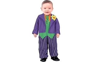 FIESTAS GUIRCA Costume da Buffone Pazzo con Magia per Bebè Bambino - Costume Halloween da Bebè