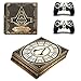 Produktbild THTB Playstation 4 Pro + 2 Controller Aufkleber Schutzfolien Set - Assassins Creed Syndicate/PS4 P