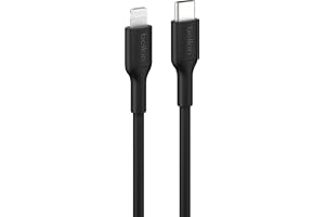 Belkin Apple Certified Fast Charging USB C to Lightning Cable 1M - MFi Certified 18W Power Delivery iPhone Charger Cord - Apple Charger USB C Cable - Fast Charging for iPhone 14, iPhone 13 - Black
