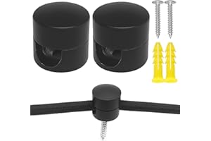 MHDUYEG Decentratore Da Parete E Soffitto 2 Pezzi Decentratore Lampadario Decentratore a Soffitto per Cavi Decentratore Cavo Elettrico Supporto in Superficie per Il Tuo Progetto Fai-Da-Te Nero