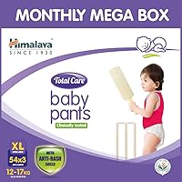 Himalaya Total Care Baby Pants Diapers Monthly Mega Box, Extra Large (162 Count)