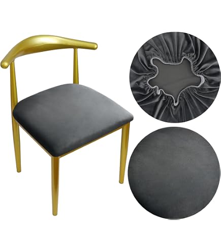 QUARKZMAN 4pz Copri Sgabello Coprisedili Sgabello Rotondo Asta Rosso Lavabile Elastico Barra Sedia Sgabello Coprisedia con Elastico Fascia per 11-14 Sedia