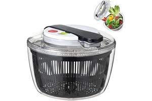 DASIAUTOEM Centrifuga Insalata, Centrifuga per Insalata, Centrifuga per Insalata con Coperchio, Centrifuga per Insalata, Piccola per Lavare e Asciugare Insalate, Frutta e Verdura