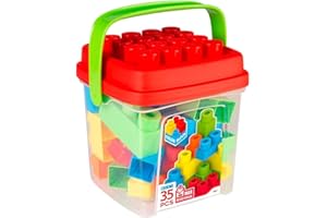 ColorBaby - Bloques construccion niños, Juguetes Bebe 1 año, Ladrillos Maxi, motricidad Fina