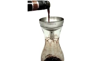 CGB Giftware Stainless Steel Wine Decanting Aerator with Filter