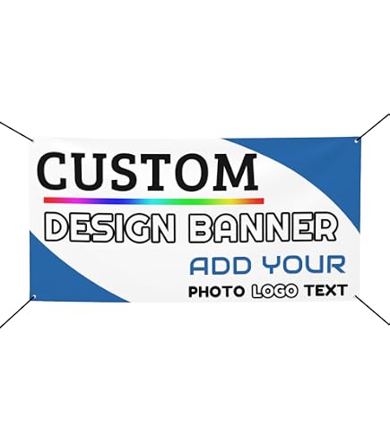 Striscione Personalizzato 50° Anniversario - 150x100 Cm Con Nome E Foto - Resistente Per Esterno, PVC Con Occhielli