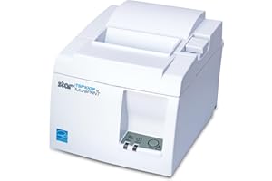 Star Micronics TSP143III Thermo-Rechnungsdrucker, selbstschneidend und mit internem Netzteil, weiß, 1