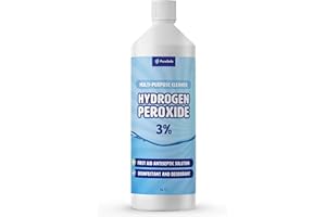 Pure Safe Hydrogen Peroxide 3% Solution 1 ltr – Multi-Purpose Household Cleaner, Surface Disinfectant, Mould and Mildew Remover, Stain Fighter, Grout Whitener, Kitchen and Bathroom Sanitiser