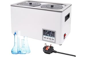 MUYIRTED 220v 600w Digital Thermostatic Lab Water Bath 2 Openings Stainless Steel Inner Tank Lab Hot Water Bath Water Warmer