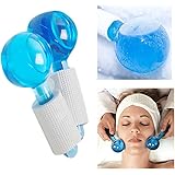 YANGLIUYL Globi del Ghiaccio Cryo Rullo facciale Massaggiatori per la Pelle Fredda Bulbi in Vetro con Soluzione antigelo…