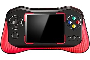 KEENSO Ręczna konsola do gier z fabrycznie zainstalowanymi 500 grami, odtwarzacz retro jako (kolor czerwony)