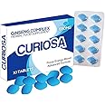 CURIOSA Blue 650mg | Stronger | Longer | Harder | Performance | Extra Strength Enhancing Pills, Stamina Endurance Booster Supplement Pills for Men | 10 Ginseng Tablets