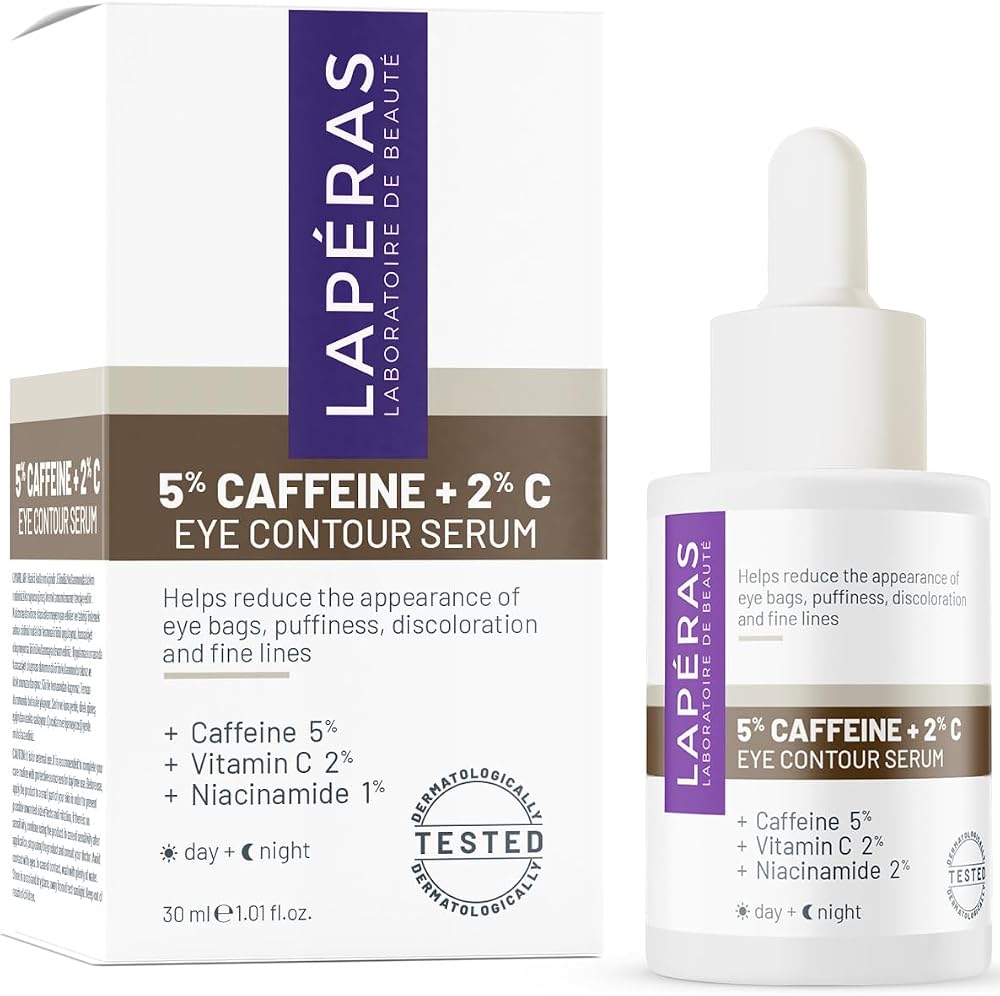 LAPÉRAS 5% Caffein 2% Vitamin C Under Eye Serum, Aydınlatıcı Göz Serumu, 30 ml
