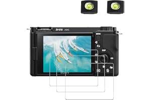 Tacilin Protezione Pellicola per Sony Alpha ZV-E10 ZVE10 Protettore schermo Vetro Temperato 0,3 mm Durezza 9H Antigraffio Anti-impronte Anti-acqua Anti-polvere [3 pezzi]