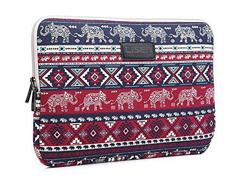 ZiXing Bohème Stil Canvas-Gewebe Elefant Diamant Muster Laptophülle Laptop Schutztasche Sleeve für Apple Macbook/ Acer/ Dell/ Fujitsu/ Lenovo/ Asus/ HP/ Samsung/ Sony/ Toshiba - 2