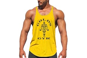 DAIHAN Herren Bodybuilding Gym Tank Tops Stringer Workout T-Shirts Ärmellos Unterhemd Achselshirt Muskelshirt für Training Running